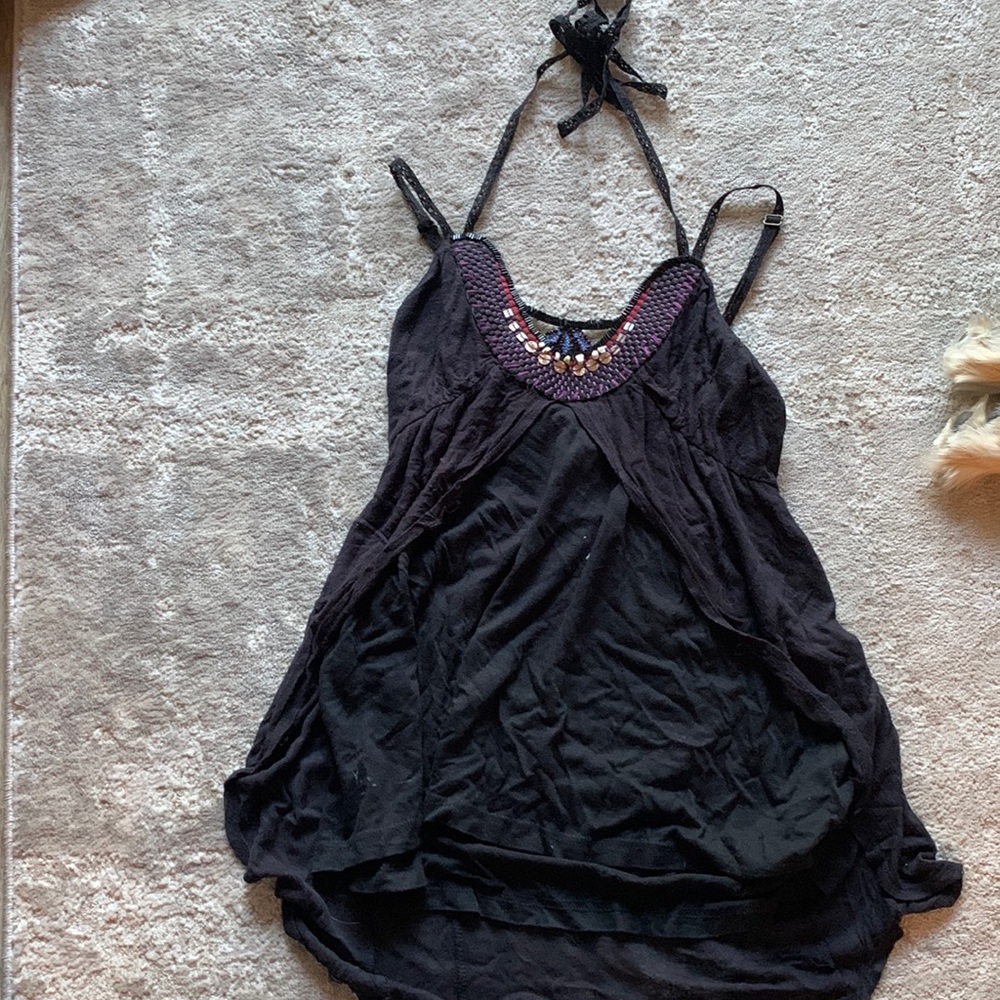 Free people beaded tank top